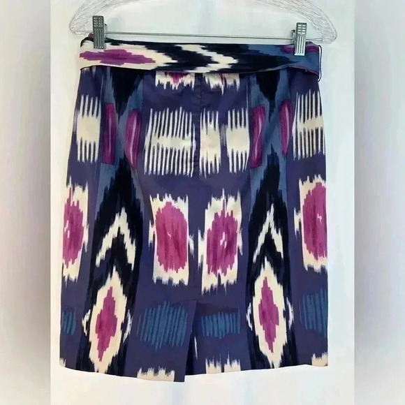 Talbots Women’s Petite Abstract Print Pencil Stretch Cotton Blend Skirt Size 2P - Picture 2 of 9